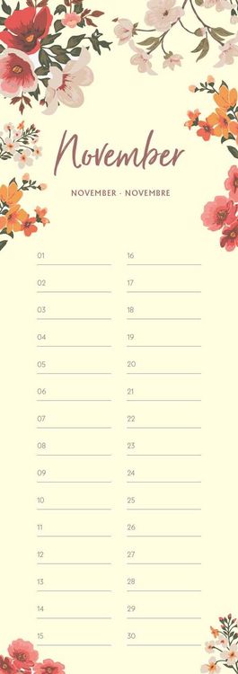 Produktbild: Geburtstagskalender Floral
