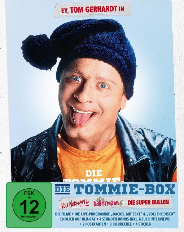 Produktbild: Tom Gerhardt: Die Tommie-Box (Limitierte Capbox) (+ 4DVDs) [4 BRs]