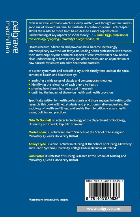 Produktbild: Social Theory, Health and Healthcare