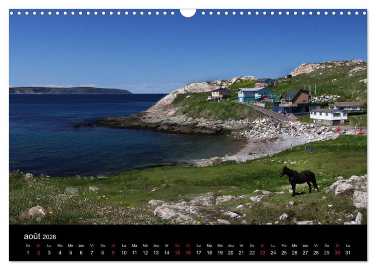 Produktbild: Saint-Pierre et Miquelon &agrave; l'&eacute;tat sauvage (Calendrier mural 2026 DIN A3 vertical), CALVENDO calendrier mensuel