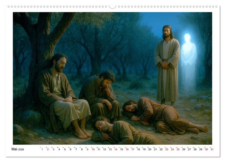 Produktbild: Mein Friede sei mit euch (hochwertiger Premium Wandkalender 2026 DIN A2 quer), Kunstdruck in Hochglanz