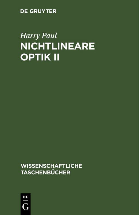 Produktbild: Nichtlineare Optik II