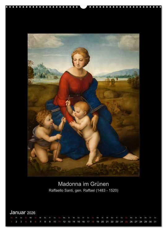Produktbild: Jesus Christus - Das Leben Christi auf Gem&auml;lden der alten Meister (hochwertiger Premium Wandkalender 2026 DIN A2 hoch), Kunstdruck in Hochglanz