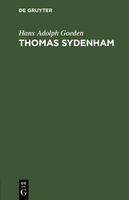 Produktbild: Thomas Sydenham