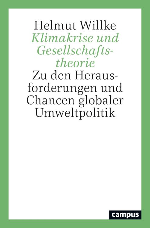 Produktbild: Klimakrise und Gesellschaftstheorie