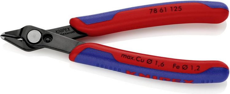 Produktbild: Knipex Super-Knips 78 61 125 Elektronik- u. Feinmechanik Schneidzange ohne Facette 125mm