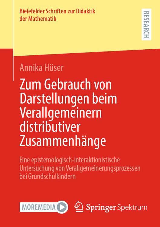 Produktbild: Zum Gebrauch von Darstellungen beim Verallgemeinern distributiver Zusammenh&auml;nge