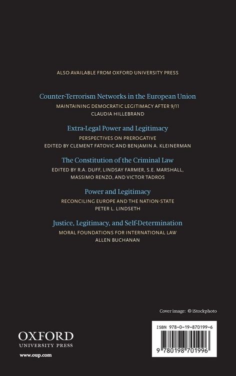 Produktbild: Legitimacy and Criminal Justice