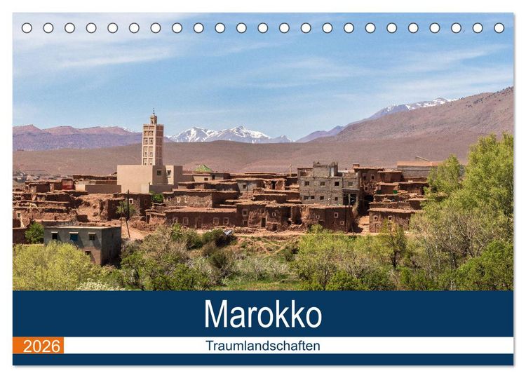 Produktbild: Marokko Traumlandschaften (Tischkalender 2026 DIN A5 quer), CALVENDO Monatskalender