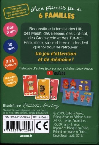 Produktbild: En route pour la ferme ! : mon premier jeu de 6 familles