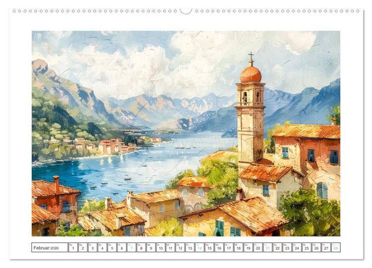 Produktbild: Mediterrane Landschaften (Wandkalender 2026 DIN A2 quer), CALVENDO Monatskalender