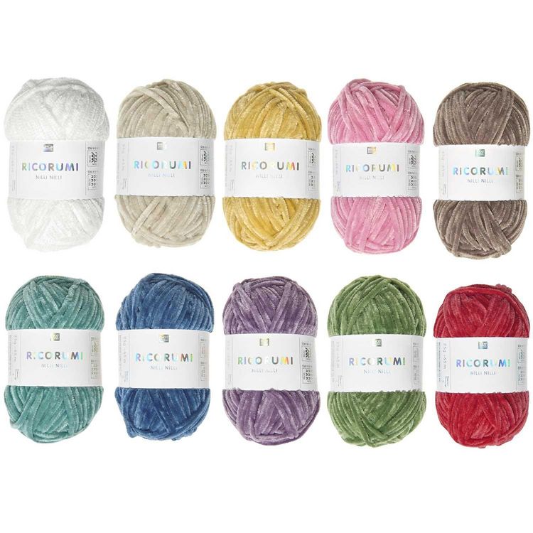 Produktbild: Ricorumi Set 10er "Nilli Nilli rainbow", Farben: 001, 021, 004, 008, 023, 017, 013, 012, 019, 009