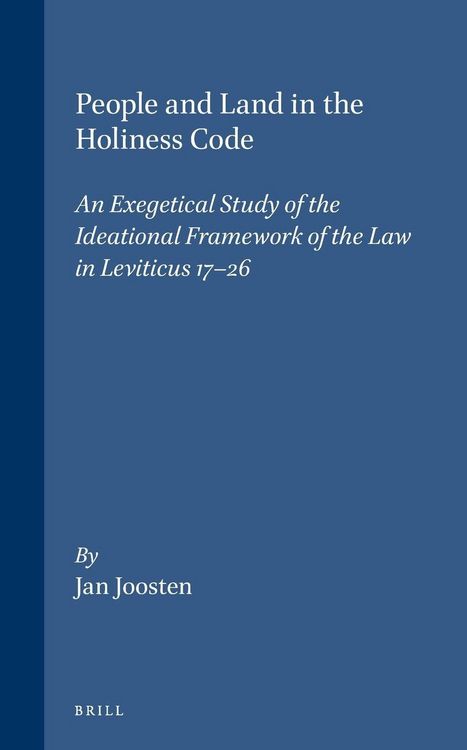 Produktbild: People and Land in the Holiness Code