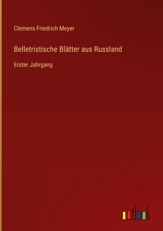 Produktbild: Belletristische Bl&auml;tter aus Russland