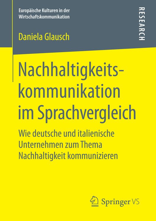 Produktbild: Nachhaltigkeitskommunikation im Sprachvergleich