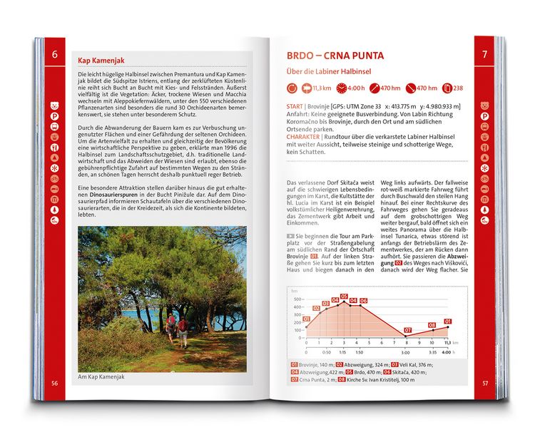 Produktbild: KOMPASS Wanderf&uuml;hrer Istrien mit Kvarner-Bucht, Krk, Rab, Cres und Losinj, 55 Touren