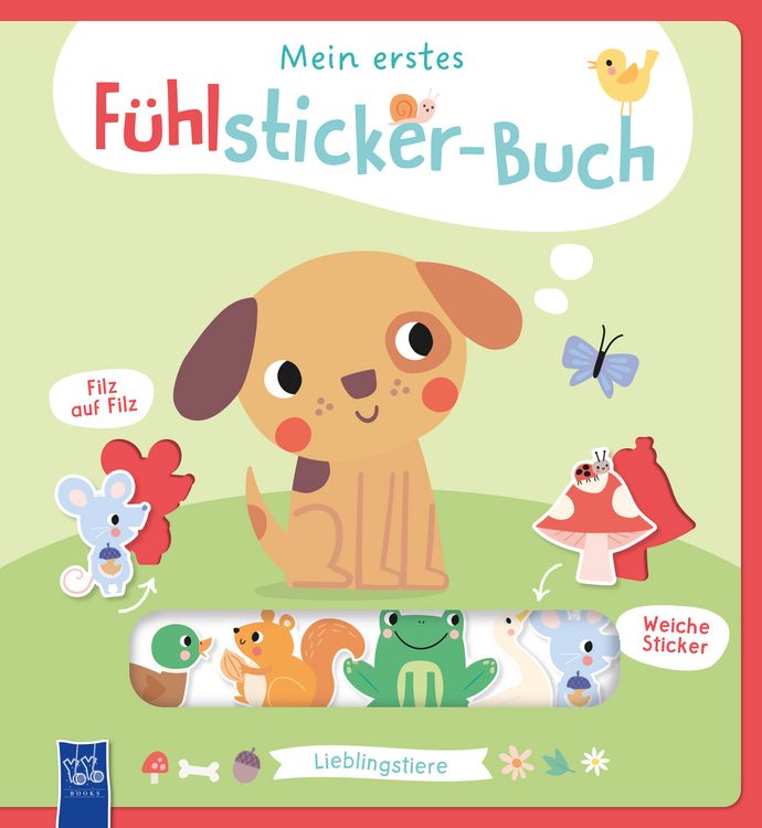 Produktbild: Mein erstes F&uuml;hlsticker-Buch - Lieblingstiere