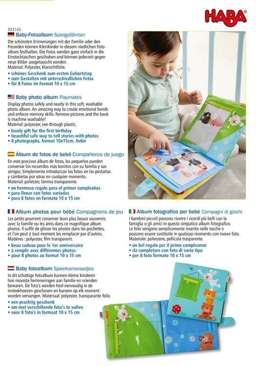 Produktbild: Baby-Fotoalbum Spielgef&auml;hrten