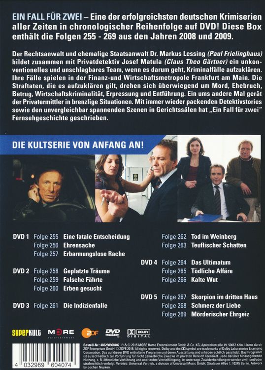 Produktbild: Ein Fall f&uuml;r Zwei - Collector's Box 18 [5 DVDs]