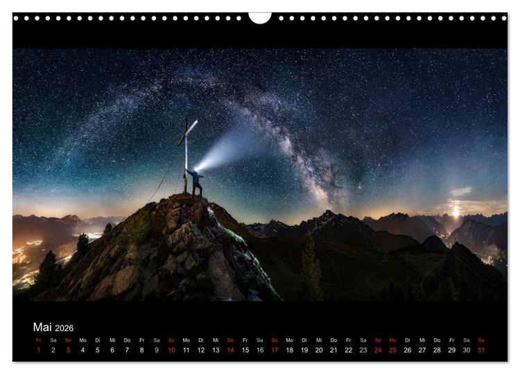 Produktbild: Sternensucher - Landschaft unter Sternen (Wandkalender 2026 DIN A3 quer), CALVENDO Monatskalender