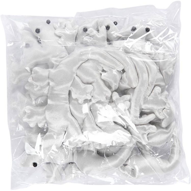 Produktbild: Creativ Company Echsen, Gr&ouml;&szlig;e 10-14 cm, Wei&szlig;, 12 Stk