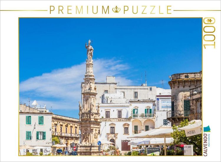 Produktbild: CALVENDO Puzzle S&auml;ule von Sant'Oronzo in Ostuni | 1000 Teile Lege-Gr&ouml;&szlig;e 64x48cm Foto-Puzzle f&uuml;r gl&uuml;ckliche Stunden