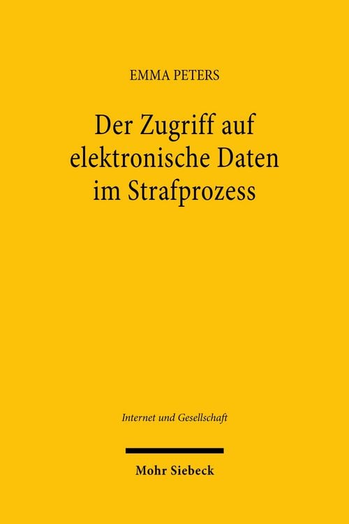 Produktbild: Der Zugriff auf elektronische Daten im Strafprozess