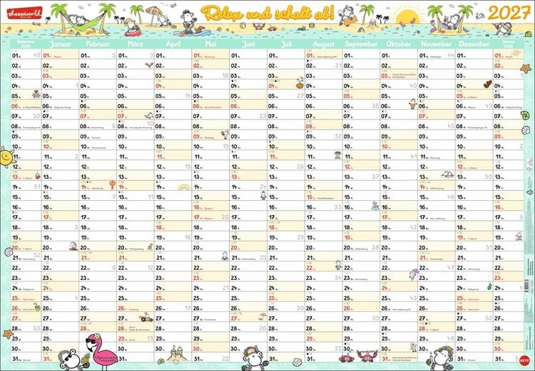Produktbild: sheepworld Posterplaner 2027