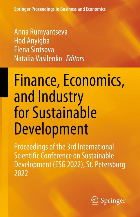 Produktbild: Finance, Economics, and Industry for Sustainable Development