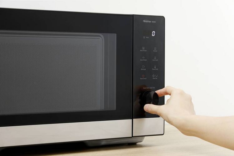 Produktbild: Panasonic NN-GD38QSEPG Mikrowelle Schwarz Edelstahl 1000 W (NN-GD38QSEPG)