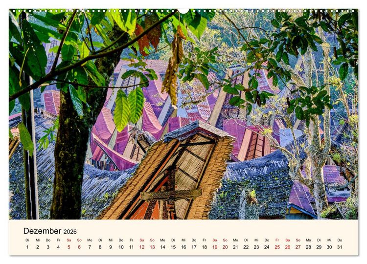 Produktbild: Sulawesi Im Reich der Torajas (Wandkalender 2026 DIN A2 quer), CALVENDO Monatskalender