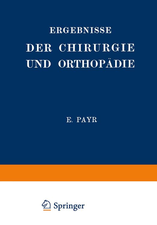 Produktbild: Ergebnisse der Chirurgie und Orthop&auml;die