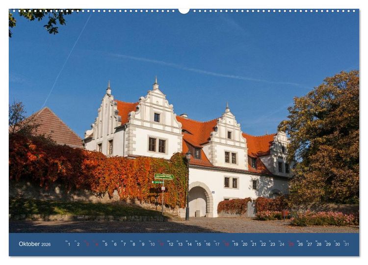 Produktbild: Sachsens Schl&ouml;sser und Burgen (hochwertiger Premium Wandkalender 2026 DIN A2 quer), Kunstdruck in Hochglanz
