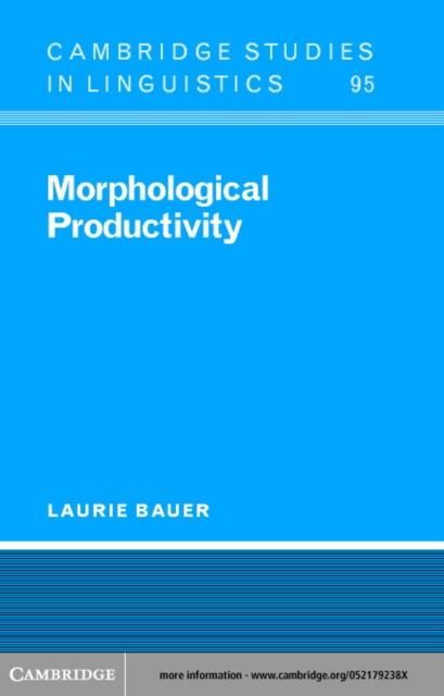 Produktbild: Morphological Productivity