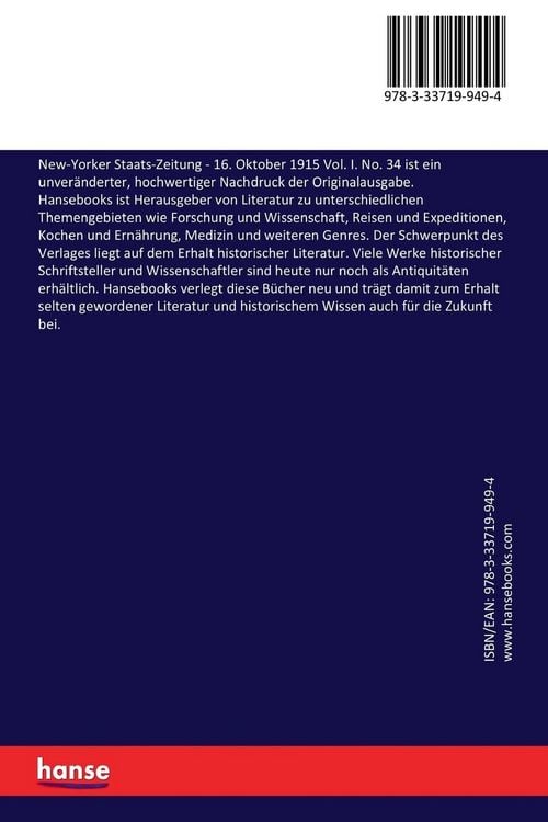 Produktbild: New-Yorker Staats-Zeitung