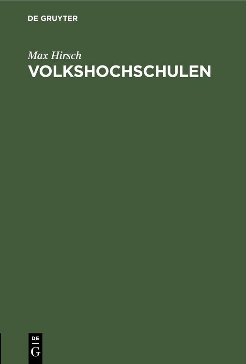 Produktbild: Volkshochschulen