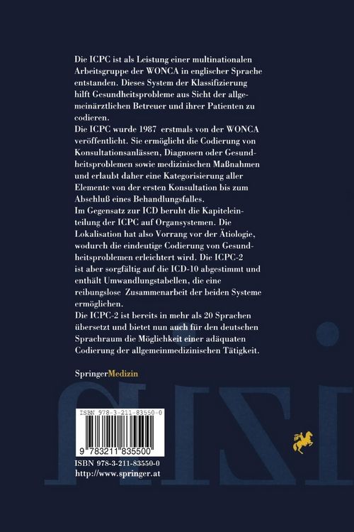 Produktbild: Internationale Klassifizierung der medizinischen Prim&auml;rversorgung ICPC-2