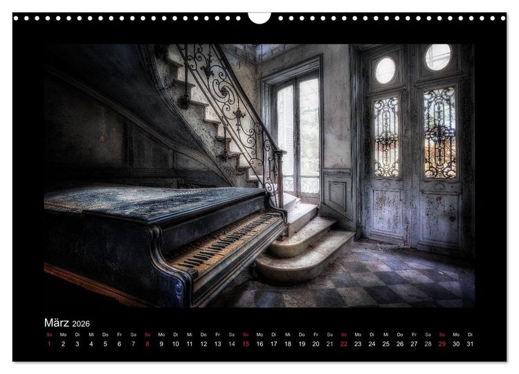 Produktbild: Lost Places - vergessene orte vergessener glanz (Wandkalender 2026 DIN A3 quer), CALVENDO Monatskalender