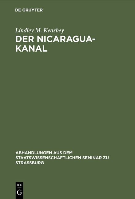 Produktbild: Der Nicaragua-Kanal