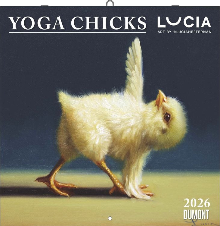 Produktbild: Lucia Heffernan: Yoga Chicks 2026 ‒ Broschürenkalender ‒ mit lustigen Yoga-Küken ‒ Format 30 x 30 cm