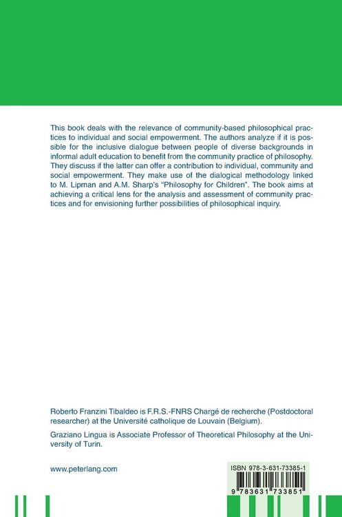 Produktbild: Philosophy and Community Practices
