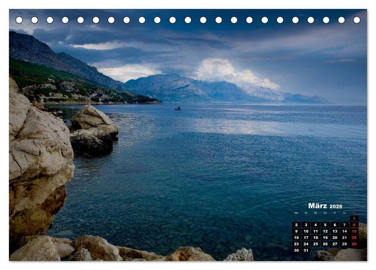 Produktbild: Kroatien - Split und die dalmatinische K&uuml;ste (Tischkalender 2026 DIN A5 quer), CALVENDO Monatskalender