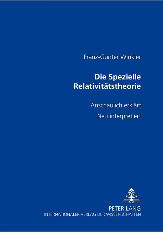Produktbild: Die Spezielle Relativit&auml;tstheorie