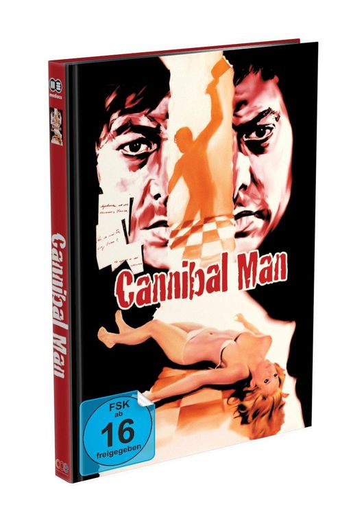 Produktbild: CANNIBAL MAN - 3-Disc Mediabook - Cover C - Limited 250 Edition - Uncut  (4K Ultra HD) (+ Blu-ray) (+ BD)