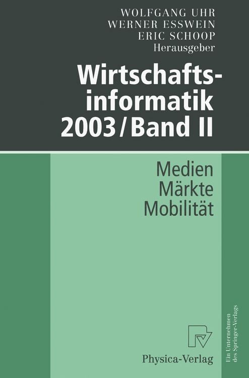 Produktbild: Wirtschaftsinformatik 2003/Band II