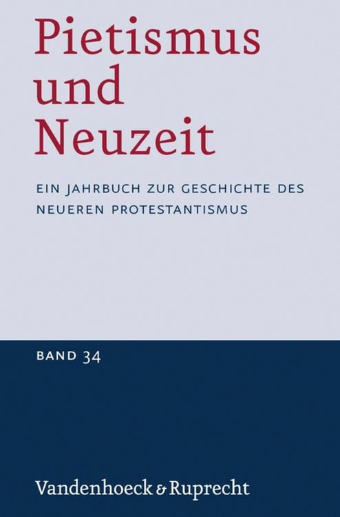 Produktbild: Pietismus und Neuzeit Band 34 - 2008