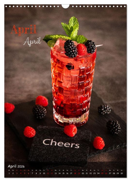 Produktbild: Mix it up - Cocktails (Wandkalender 2026 DIN A3 hoch), CALVENDO Monatskalender