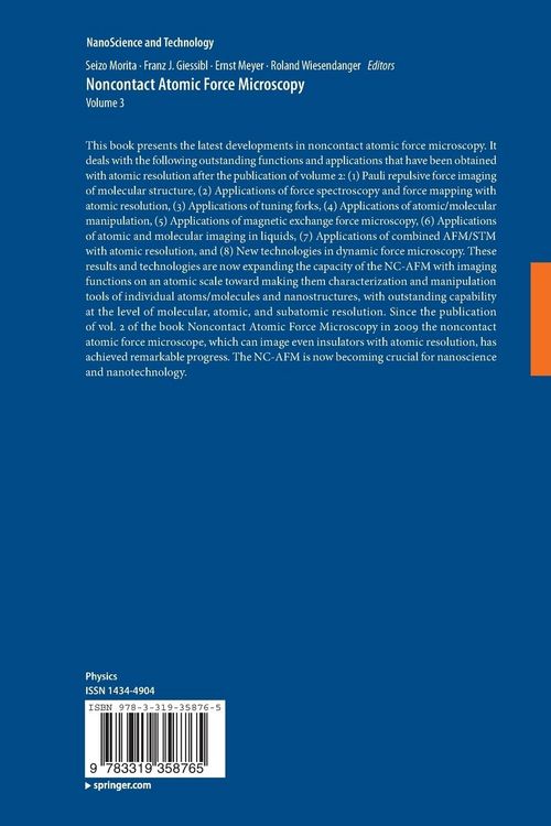 Produktbild: Noncontact Atomic Force Microscopy