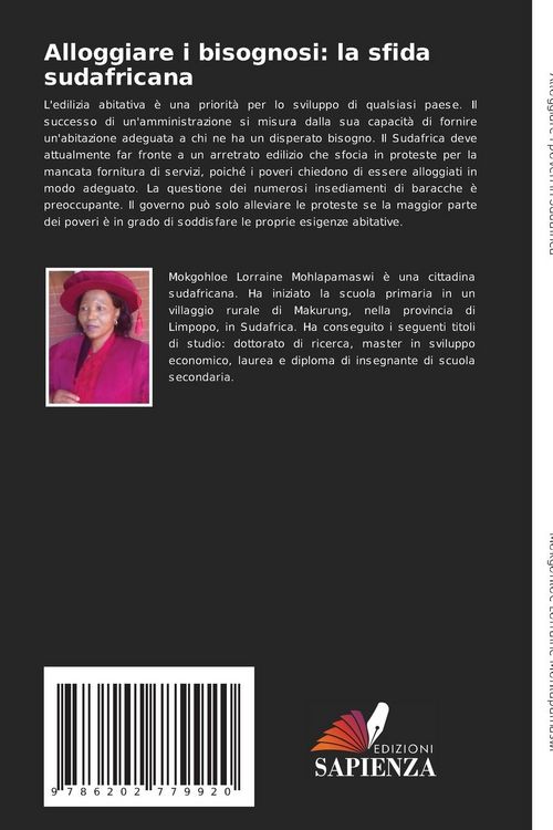 Produktbild: Alloggiare i bisognosi: la sfida sudafricana