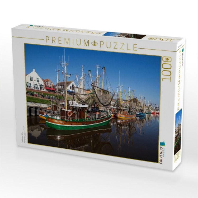 Produktbild: CALVENDO Puzzle Greetsieler Hafen | 1000 Teile Lege-Gr&ouml;&szlig;e 64x48cm Foto-Puzzle f&uuml;r gl&uuml;ckliche Stunden